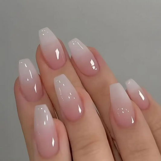 Nails with Gradient Press-On Fake Nails